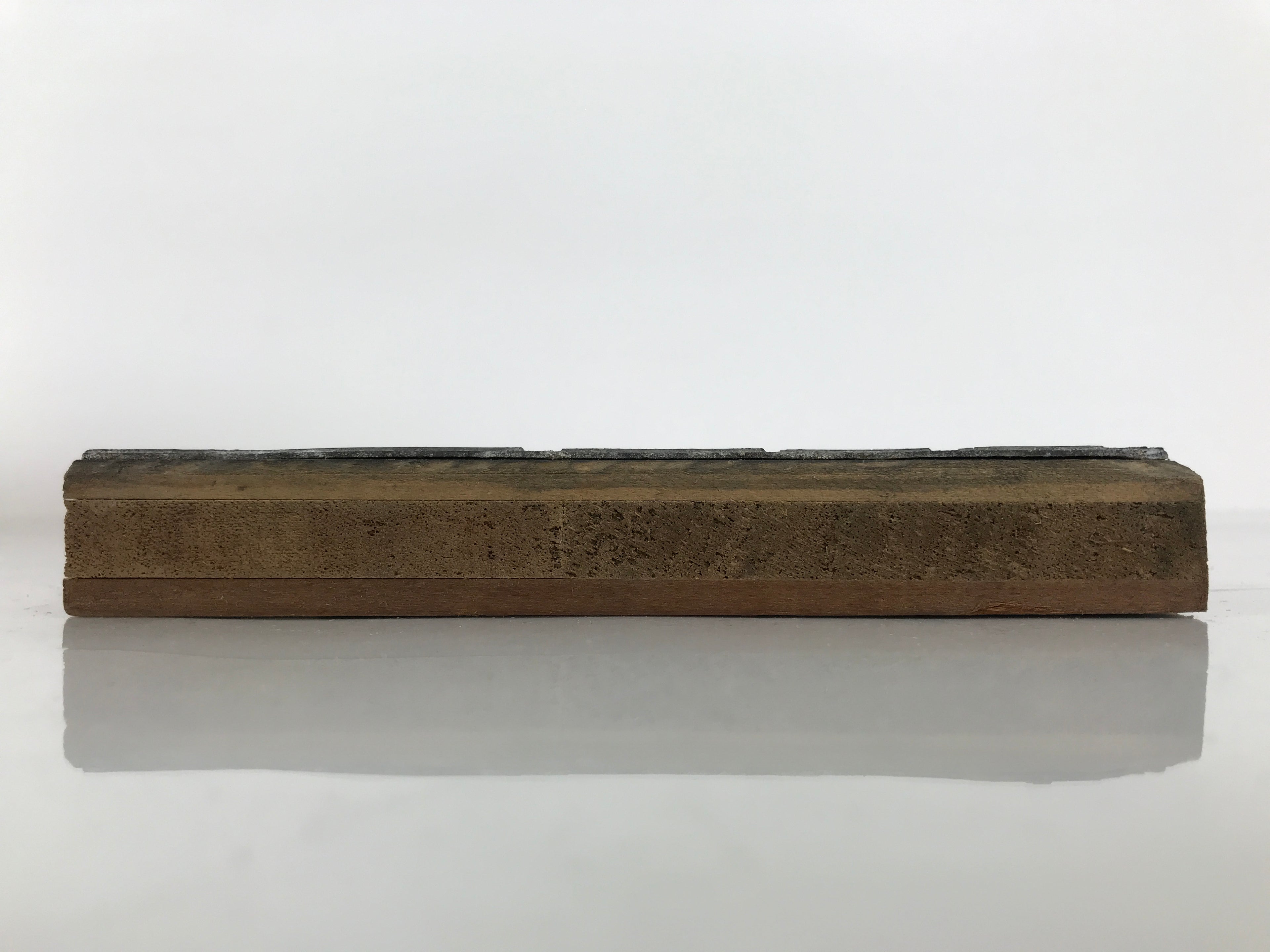 Japanese Metal Stamp Schematic Diagram Rectifier Vtg Wood Base Stationary HS288-OT - Hanko-chidorivintage.com