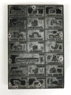Japanese Metal Stamp Technical Diagram Vtg Industrial Machinery Stationary HS289-OT - Hanko-chidorivintage.com