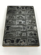 Japanese Metal Stamp Technical Diagram Vtg Industrial Machinery Stationary HS289-OT - Hanko-chidorivintage.com