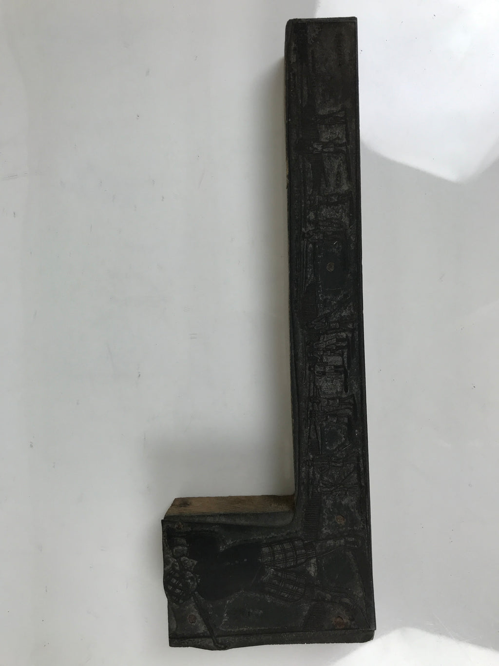 Japanese Wood Metal Stamp Vtg Golf Players L Shaped Showa Stationary HS293-OT - Hanko-chidorivintage.com