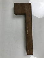 Japanese Wood Metal Stamp Vtg Golf Players L Shaped Showa Stationary HS293-OT - Hanko-chidorivintage.com