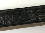 Japanese Wood Metal Stamp Vtg Golf Players L Shaped Showa Stationary HS293-OT - Hanko-chidorivintage.com