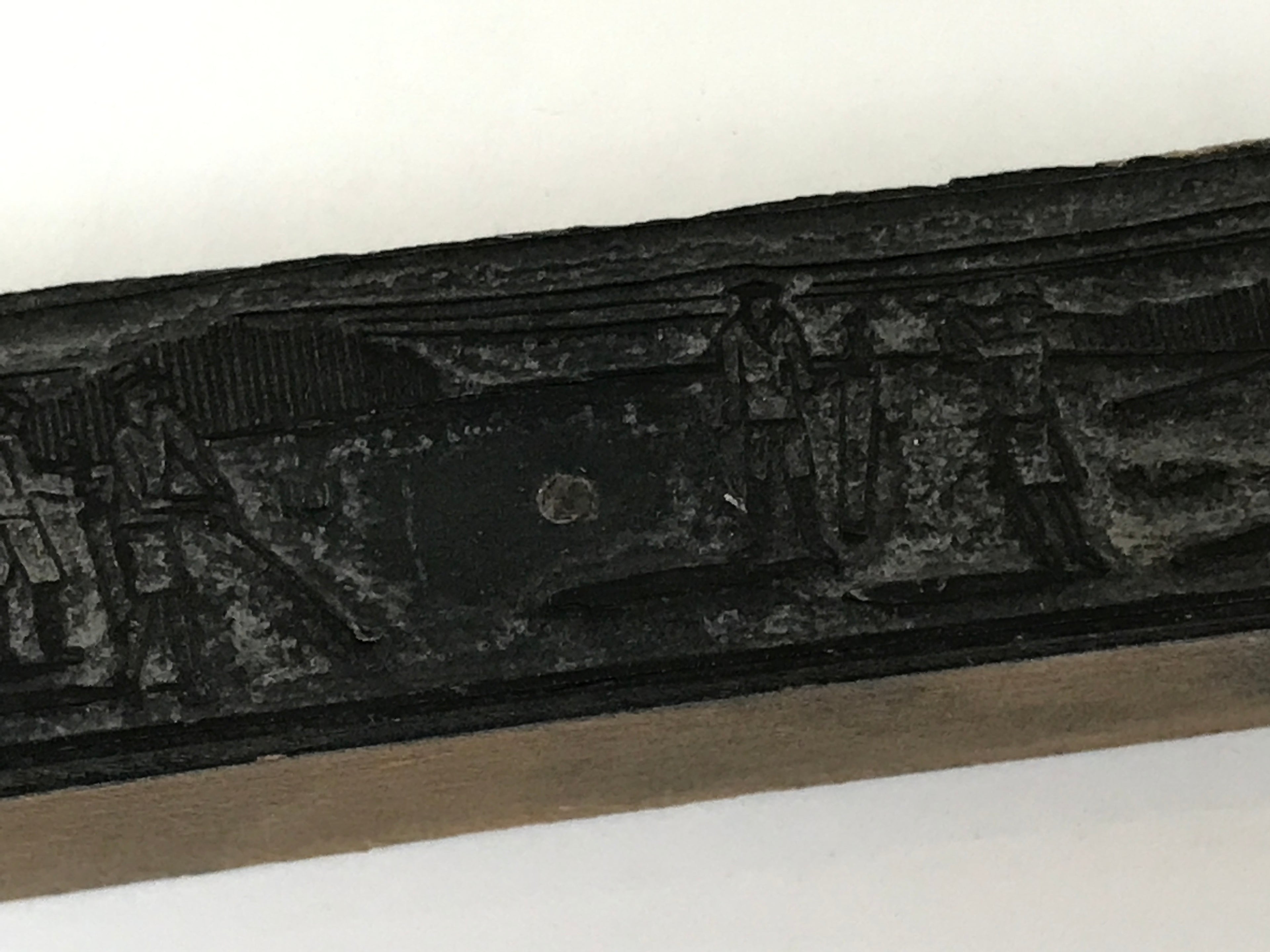 Japanese Wood Metal Stamp Vtg Golf Players L Shaped Showa Stationary HS293-OT - Hanko-chidorivintage.com