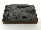 Japanese Metal Stamp Vtg Map Howa Machinery Nagoya Aichi Showa Stationary HS301-OT - Hanko-chidorivintage.com
