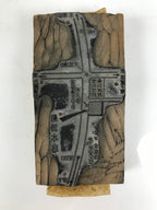 Japanese Metal Stamp Vtg Map Funagen Company Office Nagoya Stationary HS305-OT - Hanko-chidorivintage.com