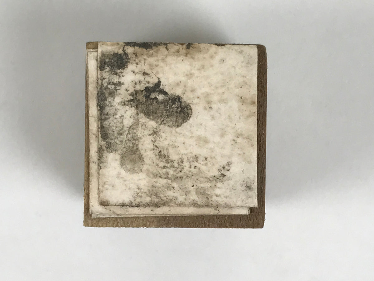 Japanese Metal Stamp Vtg Letterpress Printing Block Cosmetics Stationary HS327-OT - Hanko-chidorivintage.com