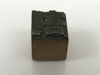 Japanese Metal Stamp Vtg Letterpress Printing Block Divide Kanji Showa HS330-OT - Hanko-chidorivintage.com
