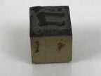 Japanese Metal Stamp Vtg Letterpress Printing Block Katakana Go Showa HS331-OT - Hanko-chidorivintage.com