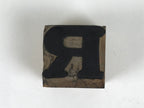 Japanese Hand-Carved Wood Stamp Vtg Alphabet Letter R Showa Stationary HS334-OT - Hanko-chidorivintage.com