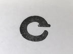 Japanese Hand-Carved Wood Stamp Vtg Alphabet Letter C Showa Stationary HS335-OT - Hanko-chidorivintage.com