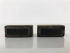 Japanese Hand-Carved Wood Stamp Vtg Dash 2 Pcs Showa Office Stationary HS338-OT - Hanko-chidorivintage.com