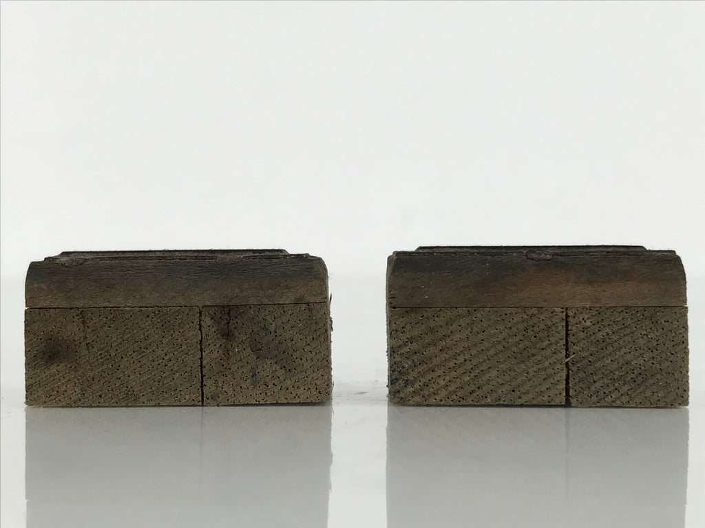 Japanese Hand-Carved Wood Stamp Vtg Dash 2 Pcs Showa Office Stationary HS338-OT - Hanko-chidorivintage.com