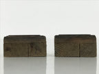 Japanese Hand-Carved Wood Stamp Vtg Dash 2 Pcs Showa Office Stationary HS338-OT - Hanko-chidorivintage.com