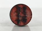 Japanese Hand-Carved Wood Stamp Vtg Hanko Circle Showa Office Stationary HS340-OT - Hanko-chidorivintage.com