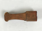 Japanese Hand-Carved Wood Stamp Vtg Hanko Circle Showa Office Stationary HS340-OT - Hanko-chidorivintage.com