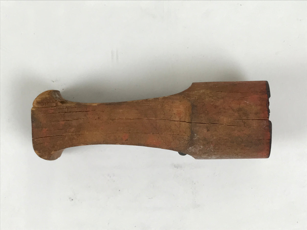 Japanese Hand-Carved Wood Stamp Vtg Hanko Circle Showa Office Stationary HS340-OT - Hanko-chidorivintage.com