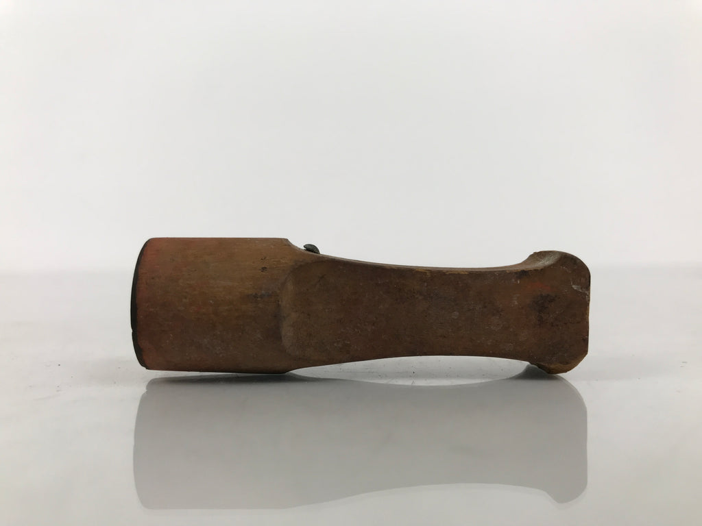 Japanese Hand-Carved Wood Stamp Vtg Hanko Circle Showa Office Stationary HS342-OT - Hanko-chidorivintage.com