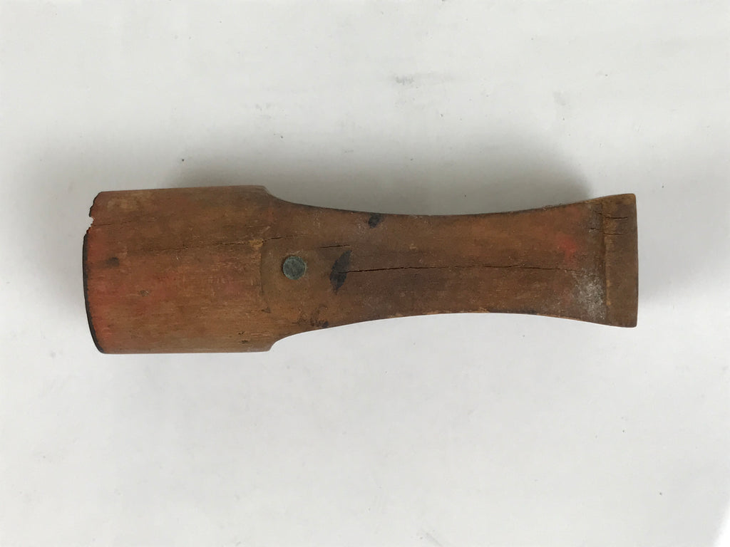 Japanese Hand-Carved Wood Stamp Vtg Hanko Circle Showa Office Stationary HS342-OT - Hanko-chidorivintage.com