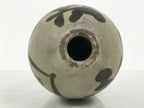 Antique Japanese Ceramic Sake Bottle Kayoi-Tokkuri Gray Brown Kanji TS926-KT - Sake Bottle-chidorivintage.com