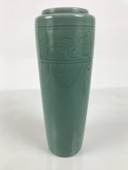 Japanese Porcelain Flower Vase Ikebana Kabin Celadon Green Abstract Tall FK256-KT - Vase-chidorivintage.com