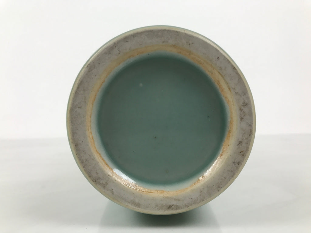 Japanese Porcelain Flower Vase Ikebana Kabin Celadon Green Abstract Tall FK256-KT - Vase-chidorivintage.com