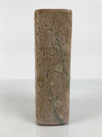 Japanese Shino Ware Ceramic Flower Vase Kabin White Brown Tall Rectangle FK261-KT - Vase-chidorivintage.com