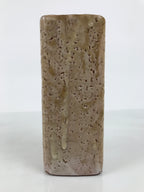 Japanese Shino Ware Ceramic Flower Vase Kabin White Brown Tall Rectangle FK261-KT - Vase-chidorivintage.com