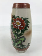 Japanese Kutani Ware Porcelain Flower Vase Vtg Ikebana Kabin Peacock Pair FK262-KT - Vase-chidorivintage.com