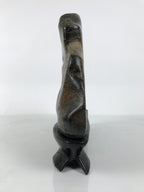 Japanese Serpentinite Suiseki Viewing Stone Vtg Zen Buddhist Statue Stand JK953-OT - Stone-chidorivintage.com