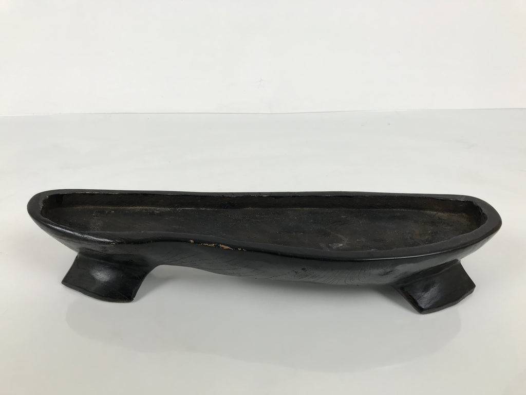 Japanese Serpentinite Suiseki Viewing Stone Vtg Zen Buddhist Statue Stand JK953-OT - Stone-chidorivintage.com