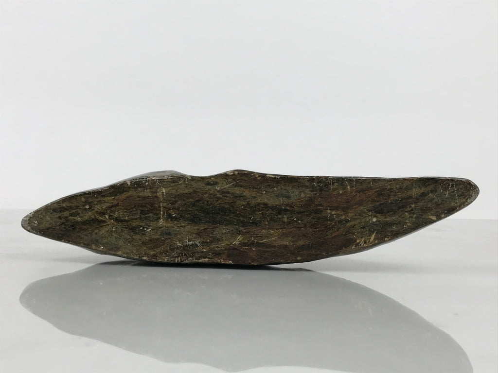 Japanese Viewing Stone Zen Buddhist Suiseki Vtg Mountain Koho Black Brown JK958-OT - Stone-chidorivintage.com