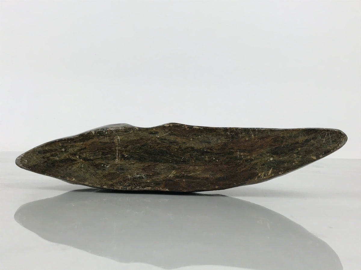 Japanese Viewing Stone Zen Buddhist Suiseki Vtg Mountain Koho Black Brown JK958-OT - Stone-chidorivintage.com