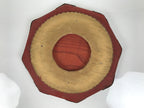 Antique Japanese Buddhist Altar Fitting Large Wood Orin Bell Stand Hexagon BT26-OT - Buddhist-chidorivintage.com