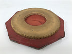 Antique Japanese Buddhist Altar Fitting Large Wood Orin Bell Stand Hexagon BT26-OT - Buddhist-chidorivintage.com