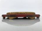 Antique Japanese Buddhist Altar Fitting Large Wood Orin Bell Stand Hexagon BT26-OT - Buddhist-chidorivintage.com