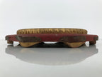 Antique Japanese Buddhist Altar Fitting Large Wood Orin Bell Stand Hexagon BT26-OT - Buddhist-chidorivintage.com