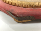 Antique Japanese Buddhist Altar Fitting Large Wood Orin Bell Stand Hexagon BT26-OT - Buddhist-chidorivintage.com