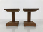 Japanese Wooden Shogi Komadai Game Piece Stands Vtg 2pc Chess Accessory WT615-FB - Stand-chidorivintage.com