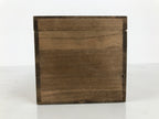 Japanese Wooden Pottery Storage Box Vtg Inside 16x10.7x9.1cm Brown X237-FB - Wooden Box-chidorivintage.com