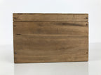 Japanese Wooden Pottery Storage Box Vtg Inside 16x10.7x9.1cm Brown X237-FB - Wooden Box-chidorivintage.com