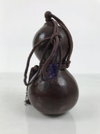 Japanese Natural Hyotan Gourd Vtg Sake Bottle Lucky Charm Calabash Brown G283-AD - Other Display Item-chidorivintage.com