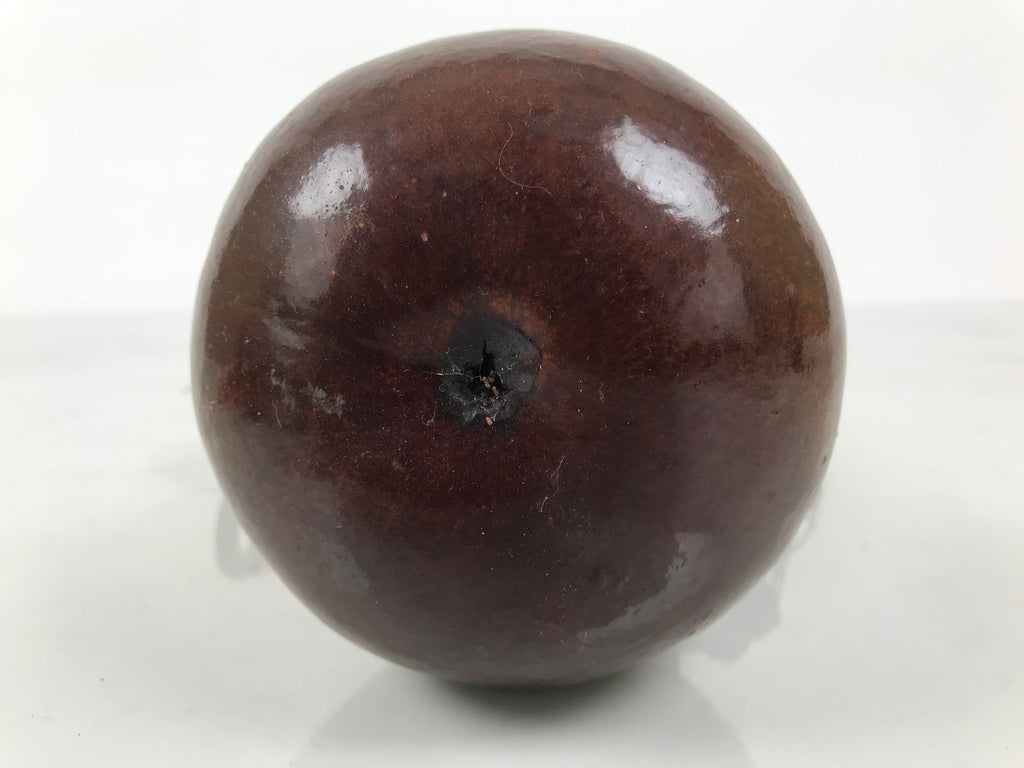 Japanese Natural Hyotan Gourd Vtg Sake Bottle Lucky Charm Calabash Brown G283-AD - Other Display Item-chidorivintage.com