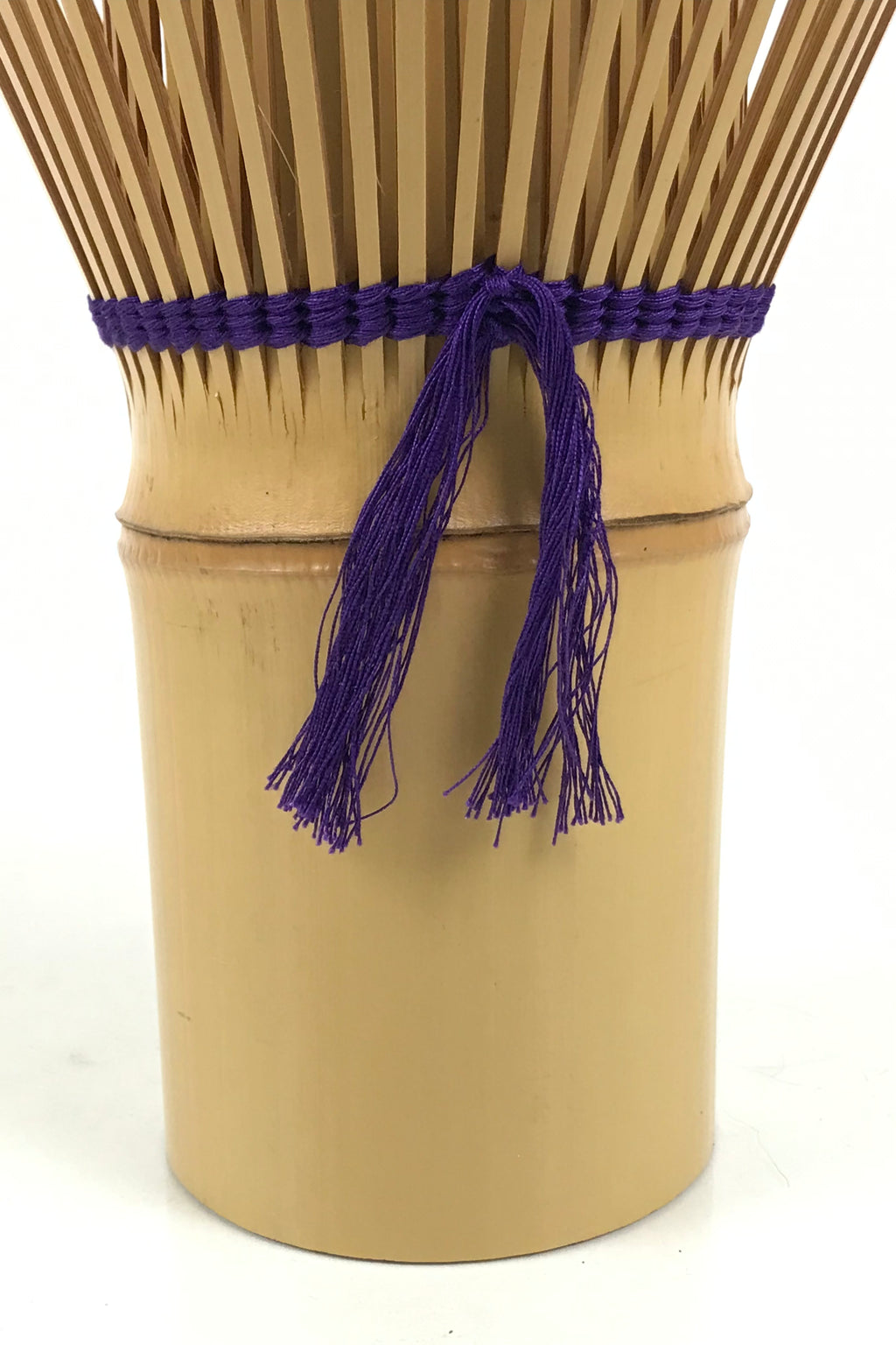 Japanese Bamboo Chasen Tea Ceremony Whisk Flower Vase Vtg Kabin Ikebana FK281-KT - Vase-chidorivintage.com