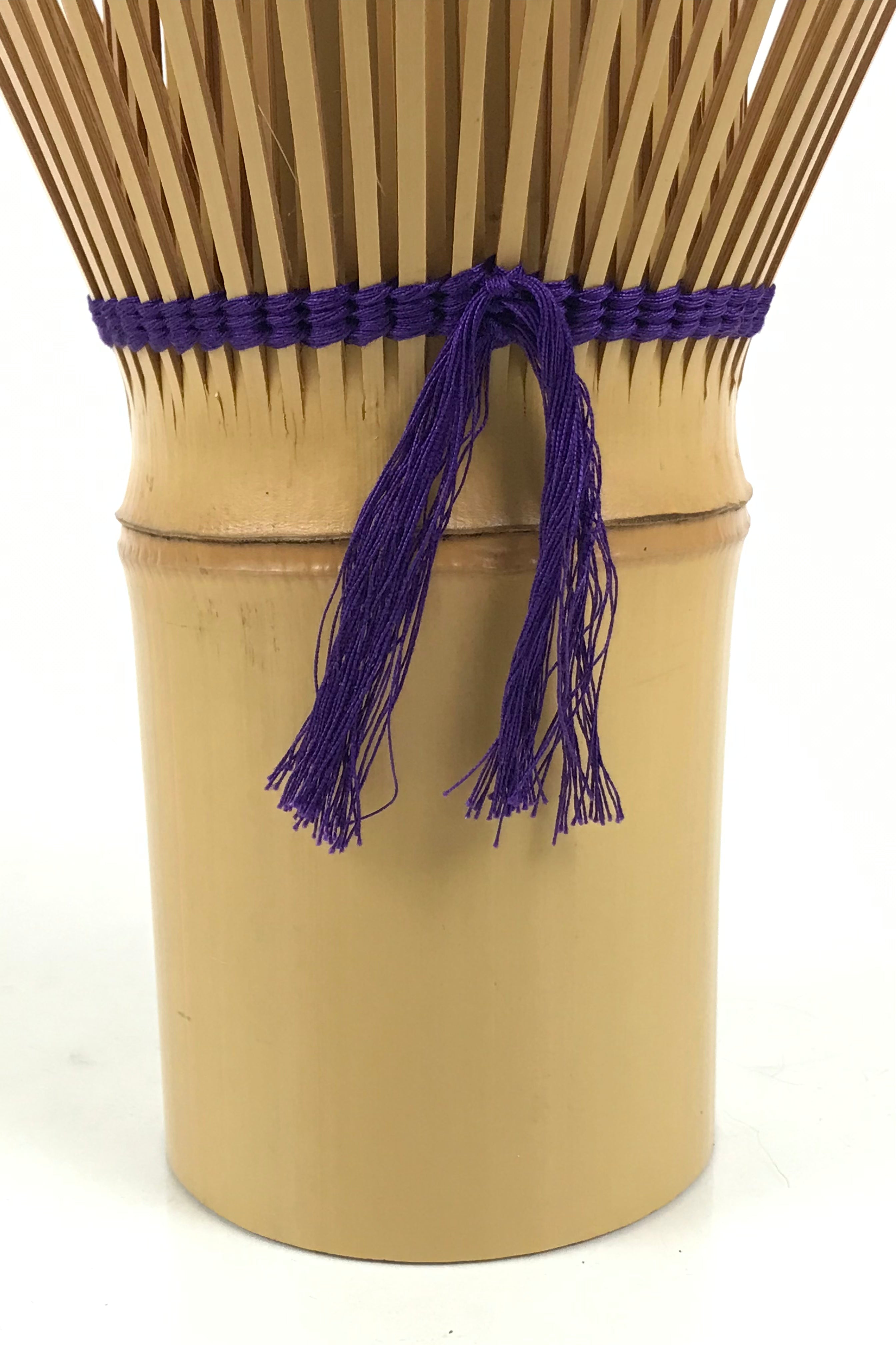 Japanese Bamboo Chasen Tea Ceremony Whisk Flower Vase Vtg Kabin Ikebana FK281-KT - Vase-chidorivintage.com
