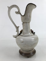 Italian Capodimonte Ceramic Flower Vase Vtg 3D Roses Embellishments FK160