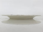 Italian Giovanni Valentino Porcelain Plate Blue Gold Flower Design White PY244