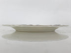 Italian Giovanni Valentino Porcelain Plate Blue Gold Flower Design White PY244