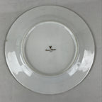 Italian Giovanni Valentino Porcelain Plate Blue Gold Flower Design White PY245