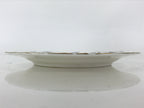 Italian Giovanni Valentino Porcelain Plate Blue Gold Flower Design White PY245