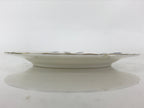 Italian Giovanni Valentino Porcelain Plate Blue Gold Flower Design White PY245